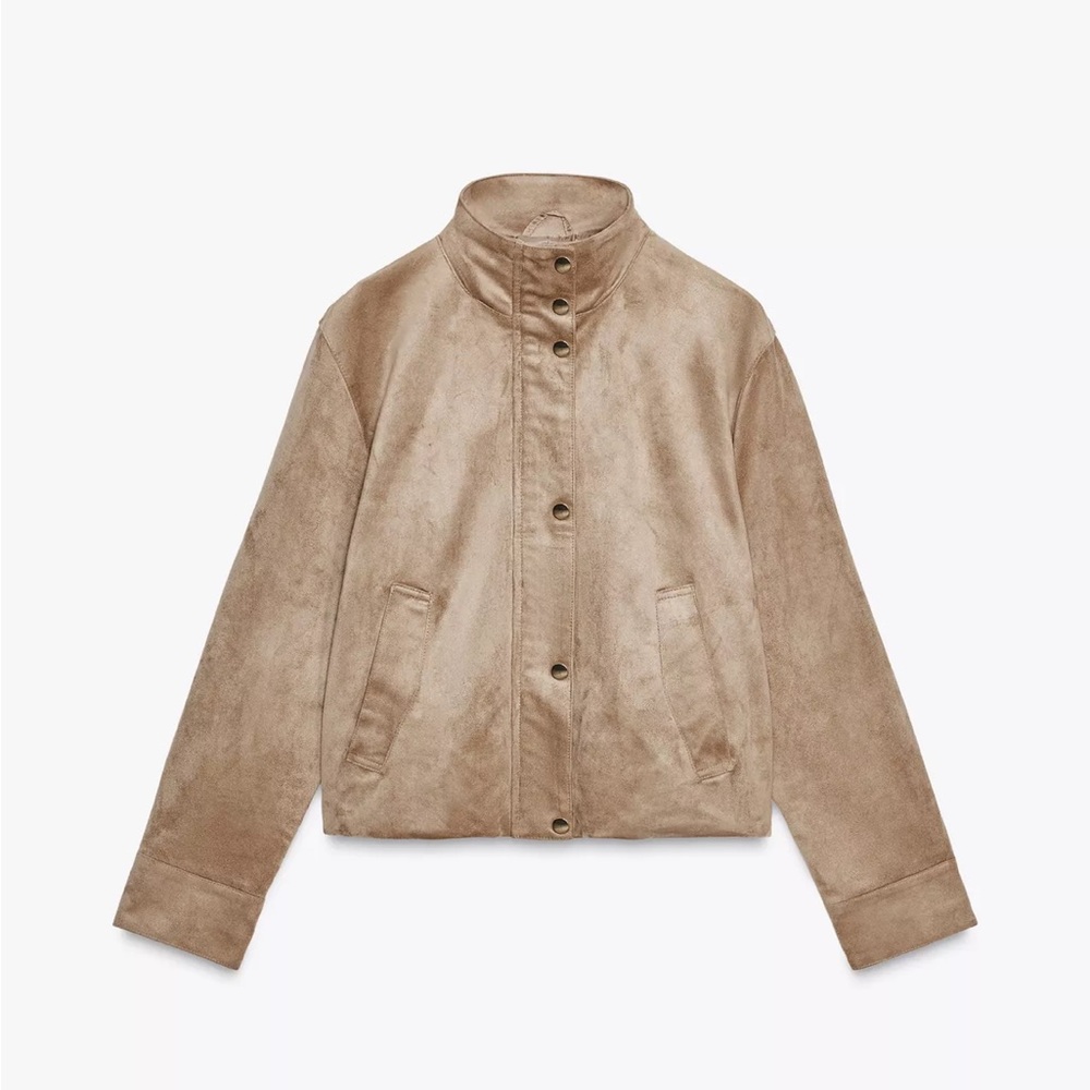 Brand new Zara faux suede jacket size medium - Picture 3 of 6